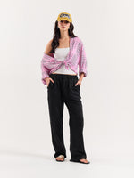 Load image into Gallery viewer, Black Loose Fit Sweatpants