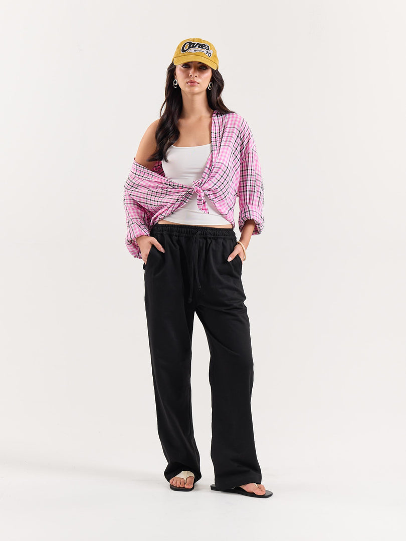 Black Loose Fit Sweatpants