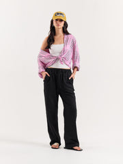 Black Loose Fit Sweatpants