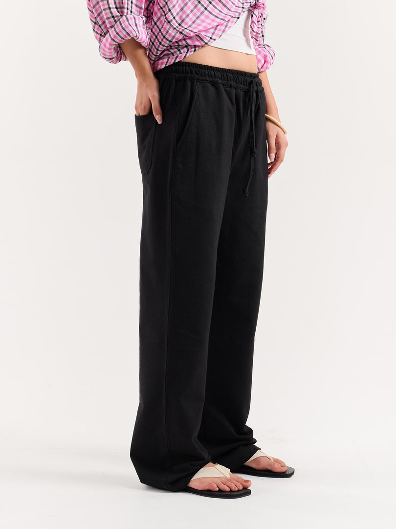 Black Loose Fit Sweatpants