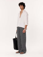 Load image into Gallery viewer, Black Striped Pull-on Pants