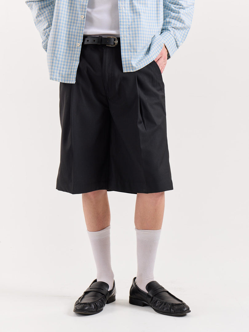 Black Trouser Shorts