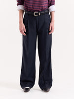 Load image into Gallery viewer, Blue Baggy Fit Trousers