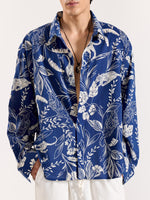 Load image into Gallery viewer, Blue Safari Printed Shirt