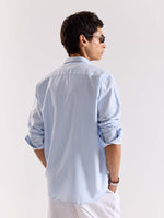 Load image into Gallery viewer, Relaxed Fit Blue Striped Shirt