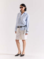 Load image into Gallery viewer, Relaxed Fit Blue Striped Shirt