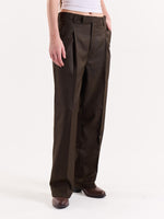 Load image into Gallery viewer, Brown Textured Baggy Fit Trousers