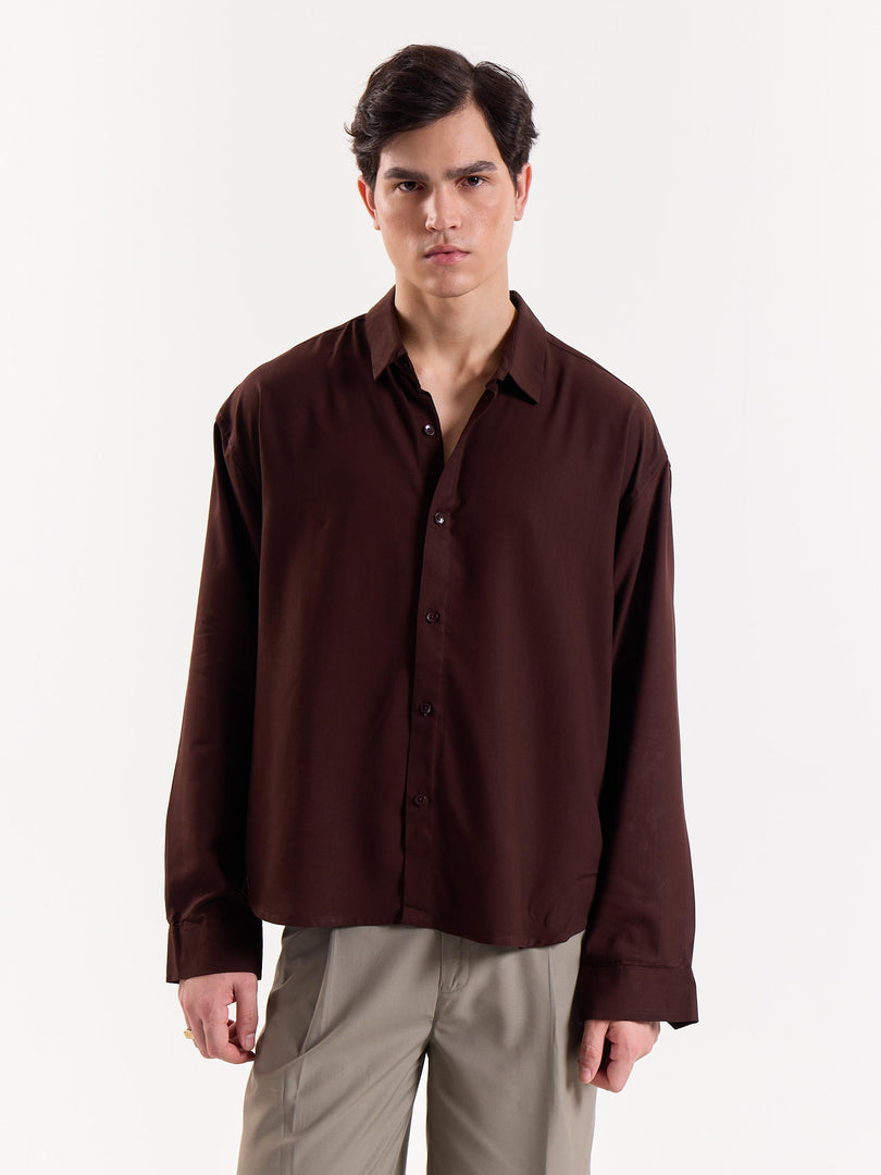 Chocolate Opal - Drape Shirt