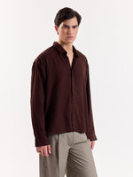 Load image into Gallery viewer, Chocolate Opal - Drape Shirt