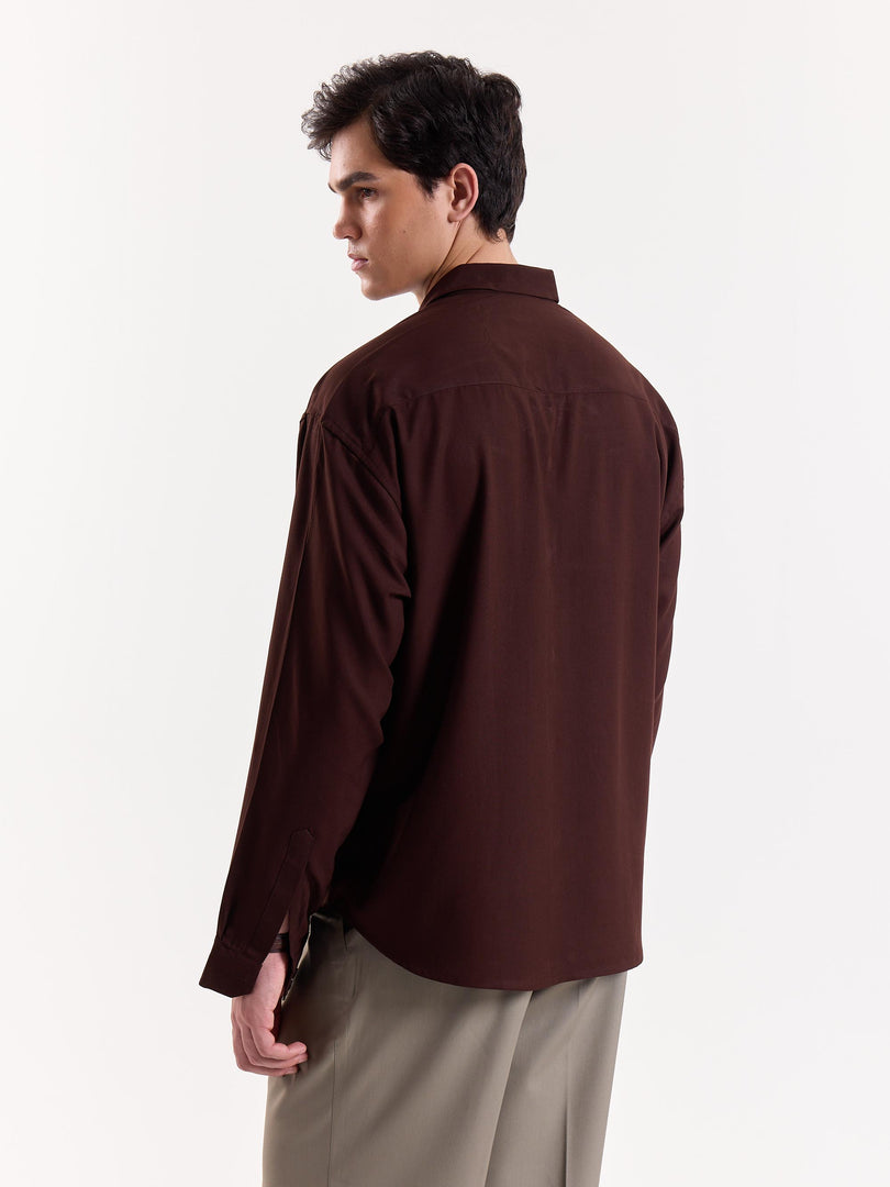 Chocolate Opal - Drape Shirt