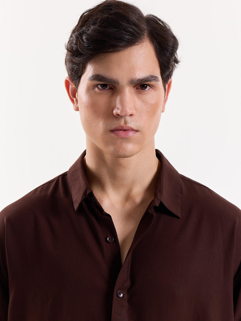 Chocolate Opal - Drape Shirt