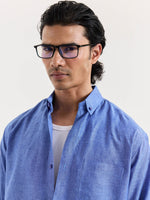 Load image into Gallery viewer, Cobalt Blue Chambray Linen Shirt