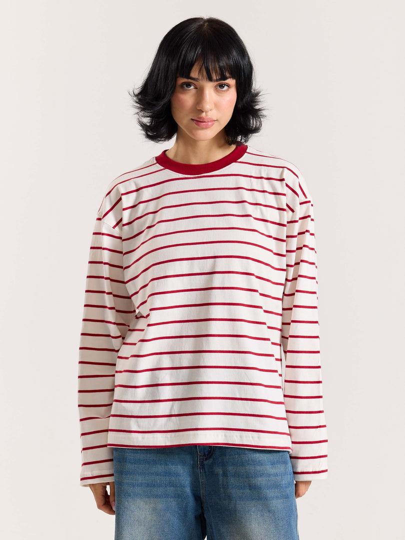 Code Red Loose Fit Cropped T-Shirt
