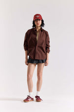 Load image into Gallery viewer, Coffee Brown Poplin Shirt