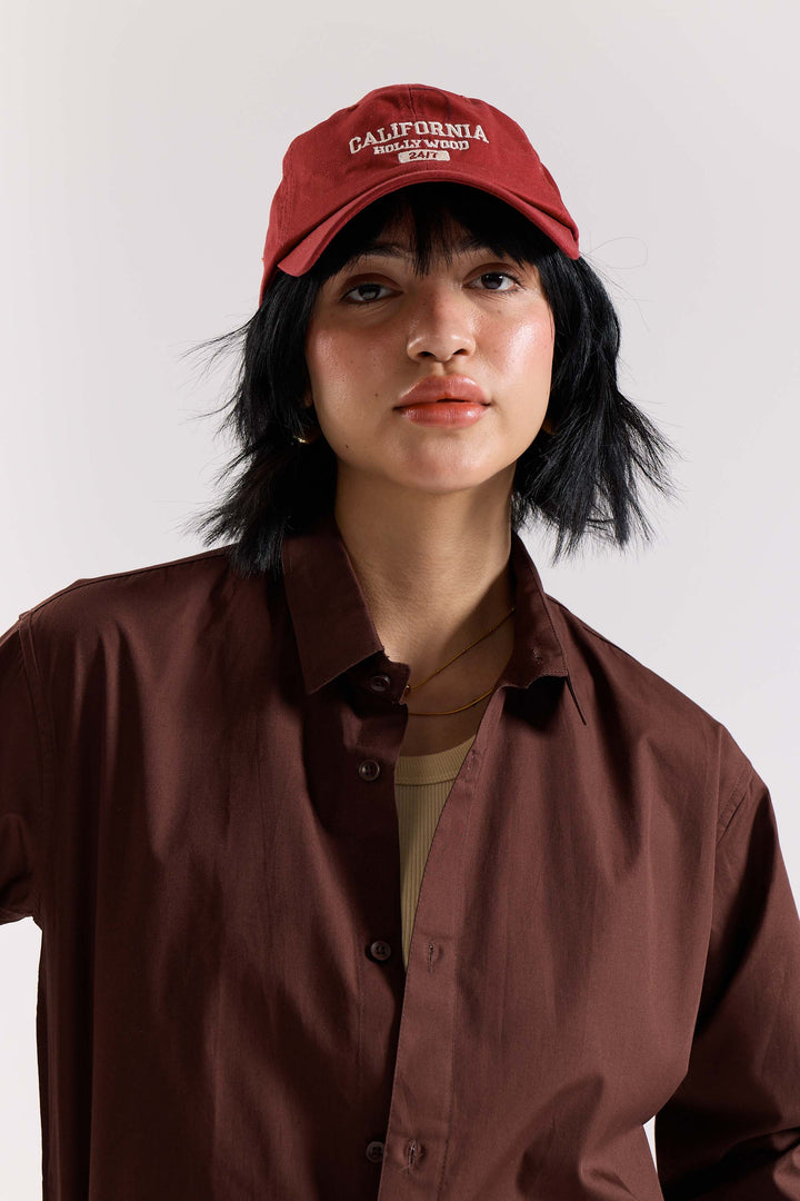 Coffee Brown Poplin Shirt