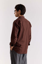 Load image into Gallery viewer, Coffee Brown Poplin Shirt
