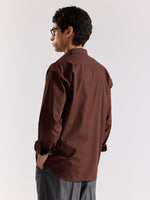 Load image into Gallery viewer, Coffee Brown Poplin Shirt