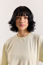 Load image into Gallery viewer, Cream Loose Fit Cropped T-Shirt
