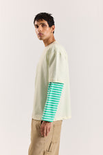 Load image into Gallery viewer, Cream Loose Fit Cropped T-Shirt