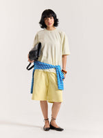 Load image into Gallery viewer, Cream Loose Fit Cropped T-Shirt