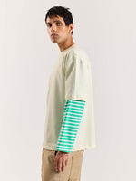 Load image into Gallery viewer, Cream Loose Fit Cropped T-Shirt