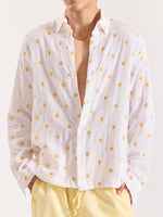Load image into Gallery viewer, Daisy Dew Embroidered Gauze Holiday Shirt