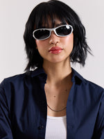 Load image into Gallery viewer, Dark Blue Poplin Shirt