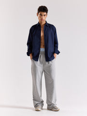 Dark Blue Poplin Shirt