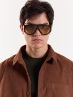 Load image into Gallery viewer, Dark Brown Corduroy Oversized Shirt