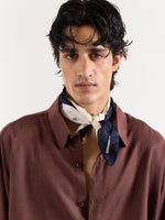 Load image into Gallery viewer, Dark Brown Linen Cropped Shirt
