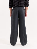 Load image into Gallery viewer, Dark Grey Textured Baggy Fit Trousers