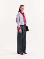 Load image into Gallery viewer, Dark Grey Textured Baggy Fit Trousers