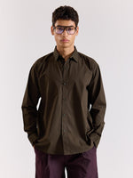 Load image into Gallery viewer, Dark Olive Poplin Shirt