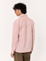 Load image into Gallery viewer, Dusty Pink Striped Cropped Shirt
