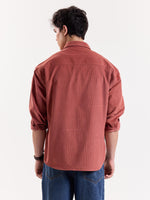 Load image into Gallery viewer, Dusty Rose Corduroy Oversized Shirt