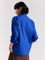 Load image into Gallery viewer, Electric Blue Poplin Shirt