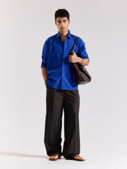Electric Blue Poplin Shirt