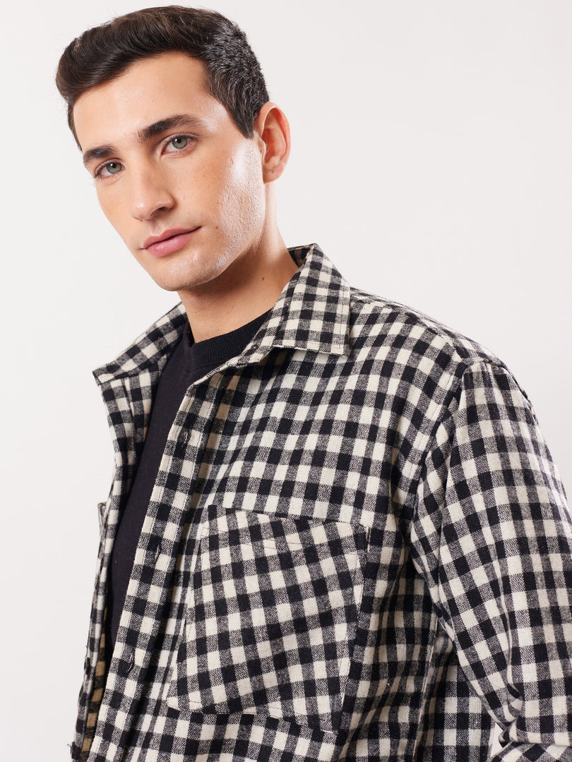 Relaxed Fit Plaid Shacket