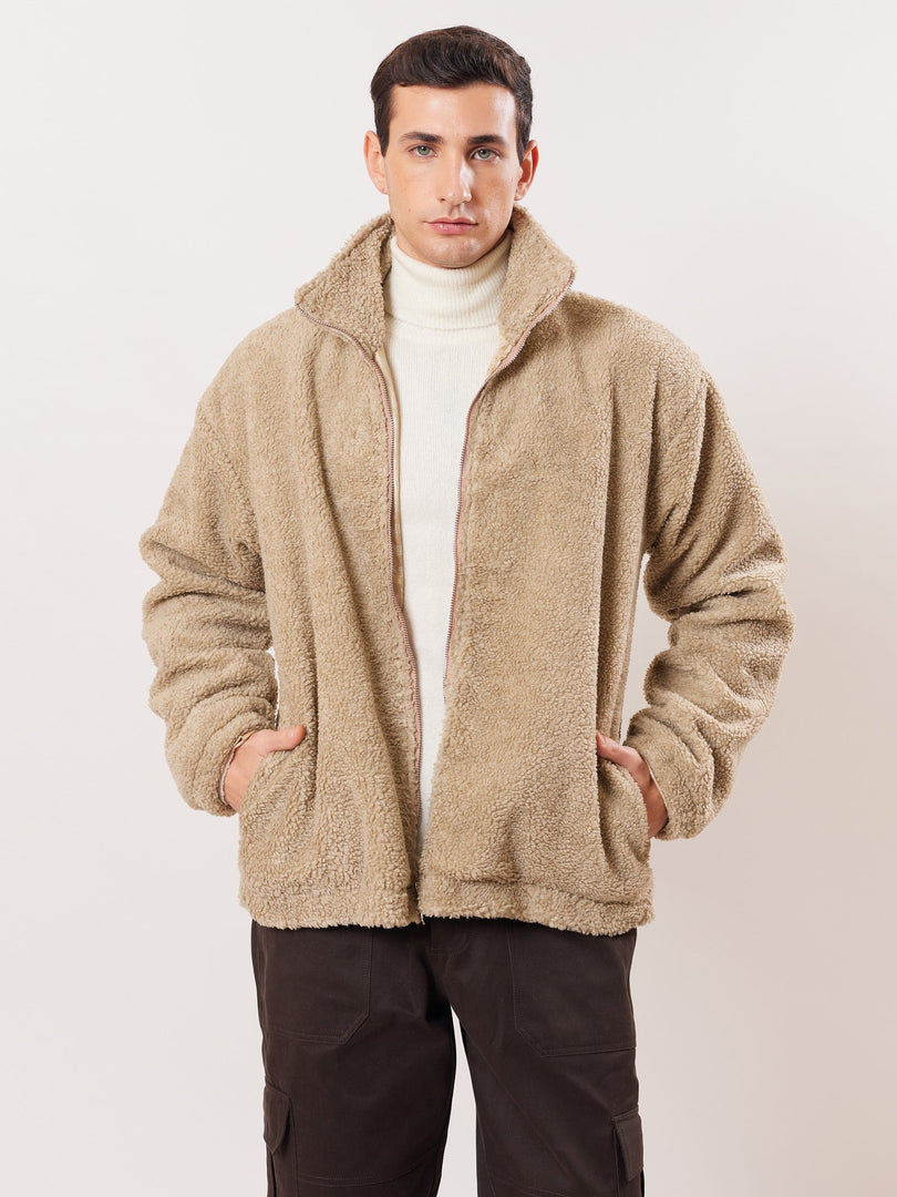 Buy Drop Shoulder Teddy Jacket Online at Best Price 5Feet11