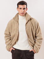 Load image into Gallery viewer, Drop Shoulder Teddy Jacket
