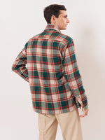 Load image into Gallery viewer, Relaxed Fit Plaid Zipper Jacket
