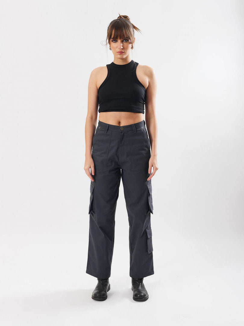 Slate Grey Cargo Trousers
