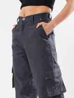 Load image into Gallery viewer, Slate Grey Cargo Trousers
