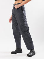 Load image into Gallery viewer, Slate Grey Cargo Trousers
