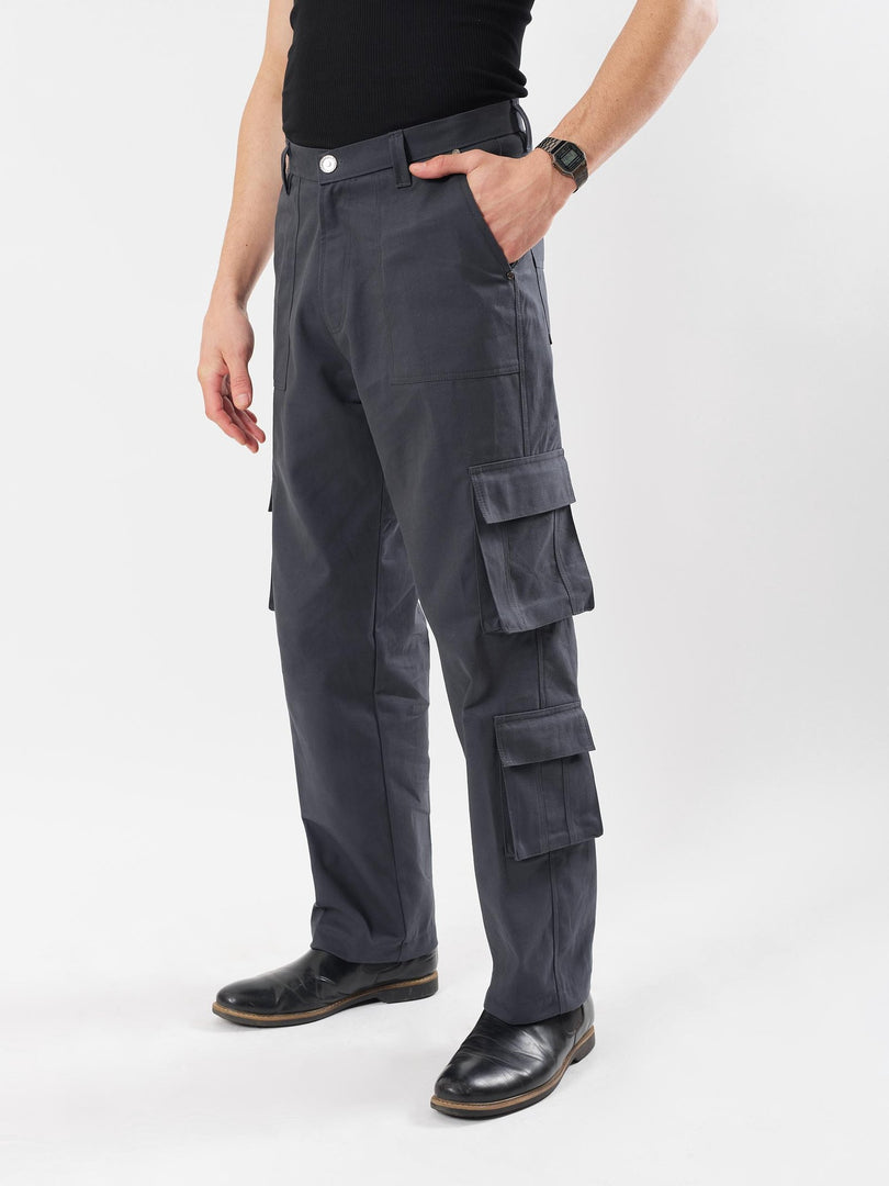 Slate Grey Cargo Trousers