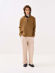 Wood Brown Gauze Holiday Shirt