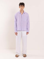 Load image into Gallery viewer, Lavender Gauze Holiday Shirt
