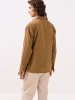 Load image into Gallery viewer, Wood Brown Gauze Holiday Shirt
