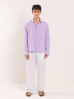 Load image into Gallery viewer, Lavender Gauze Holiday Shirt
