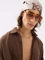 Load image into Gallery viewer, Dark Brown Gauze Holiday Shirt
